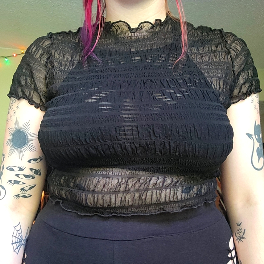 🖤mesh top